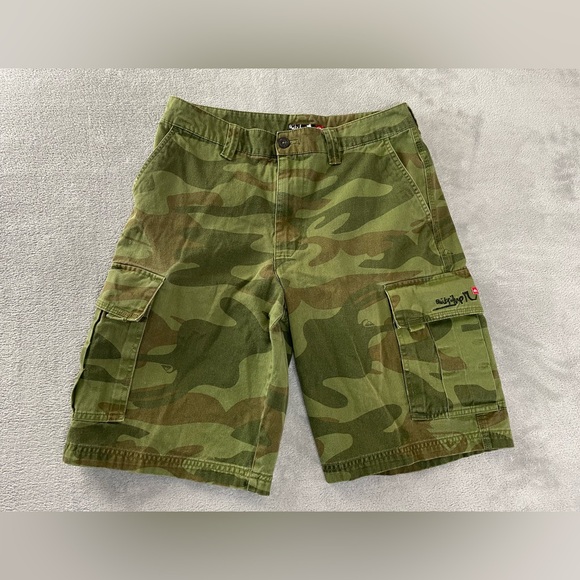 Quiksilver Other - Quiksilver Camo Cargo Shorts Men’s 31 Cotton Surf Skate Quicksilver 10.5” Inseam